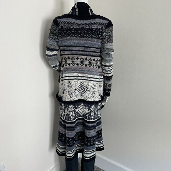 Free People Women's Yesterday's Smile Fair Isle Cardigan Size S Blue Alpaca - Picture 10 of 10